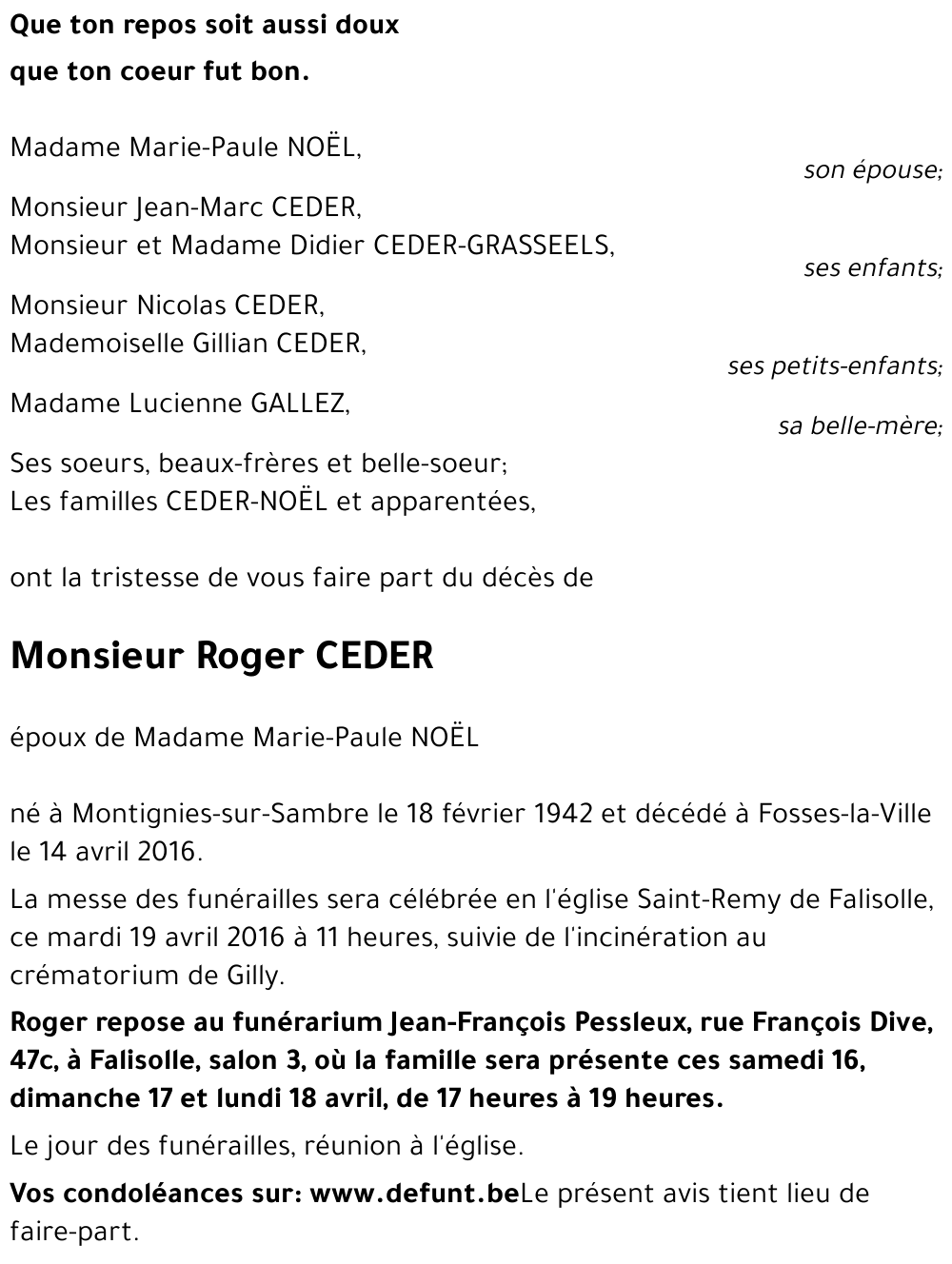 Roger CEDER