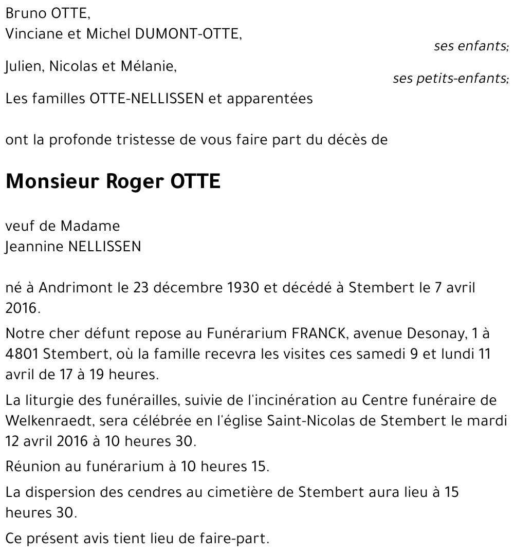 Roger OTTE