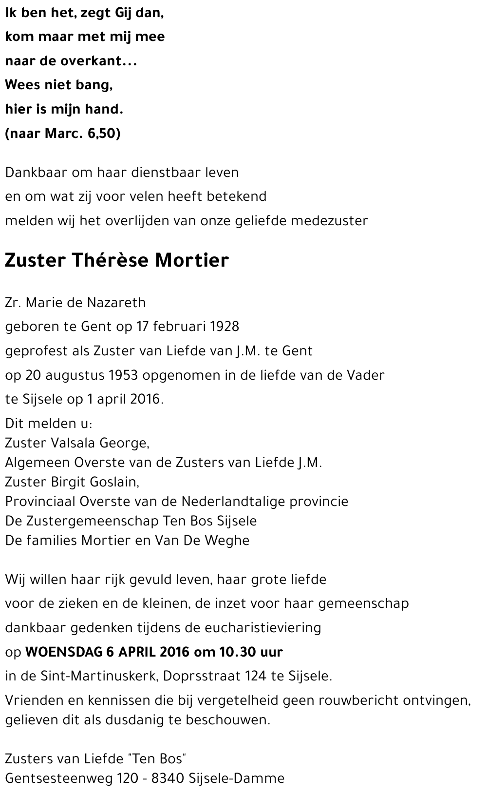 Thérèse Mortier