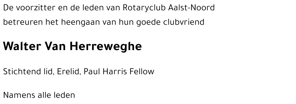 Walter Van Herreweghe