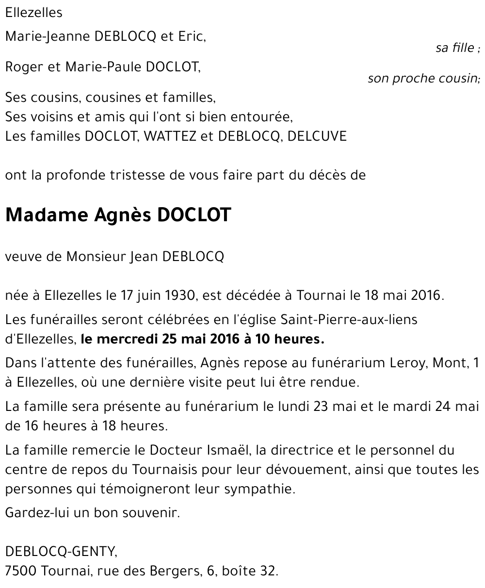 Agnès DOCLOT