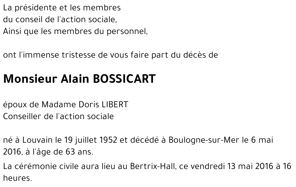 Alain BOSSICART