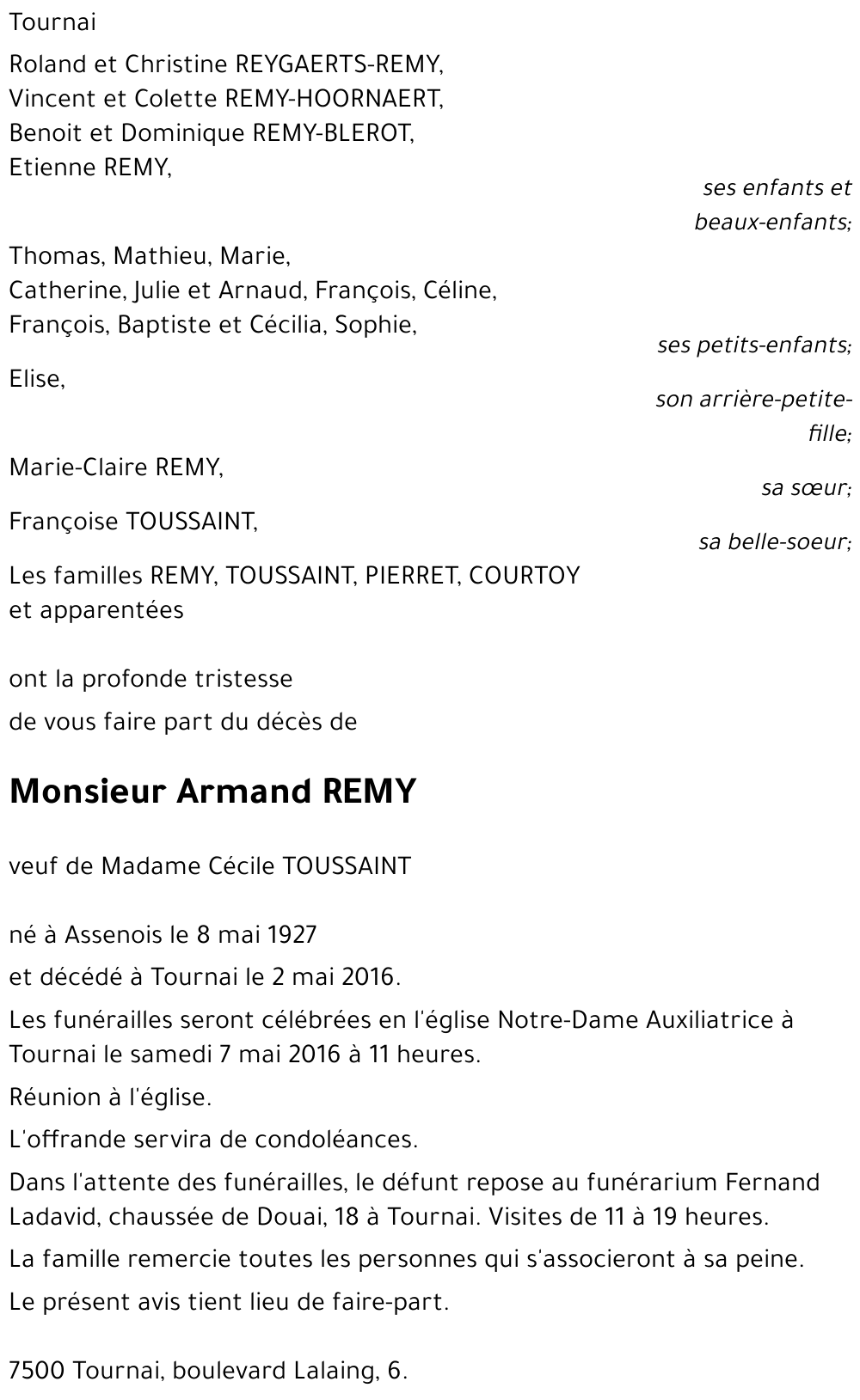 Armand REMY