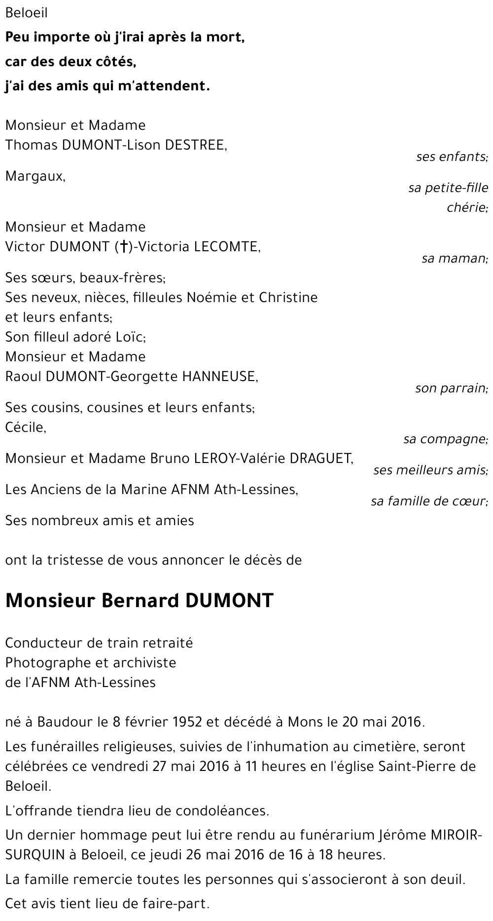 Bernard DUMONT