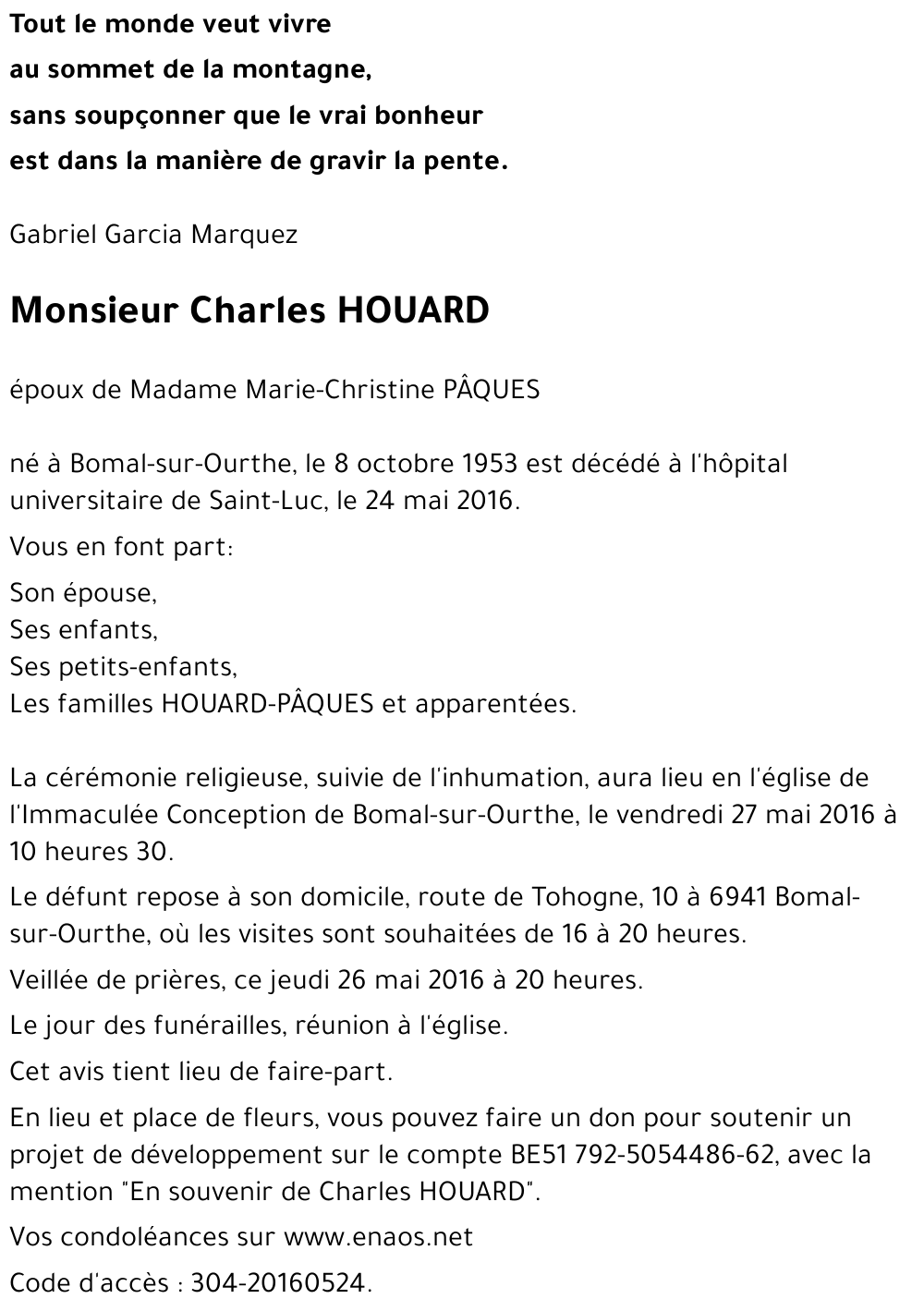 Charles HOUARD