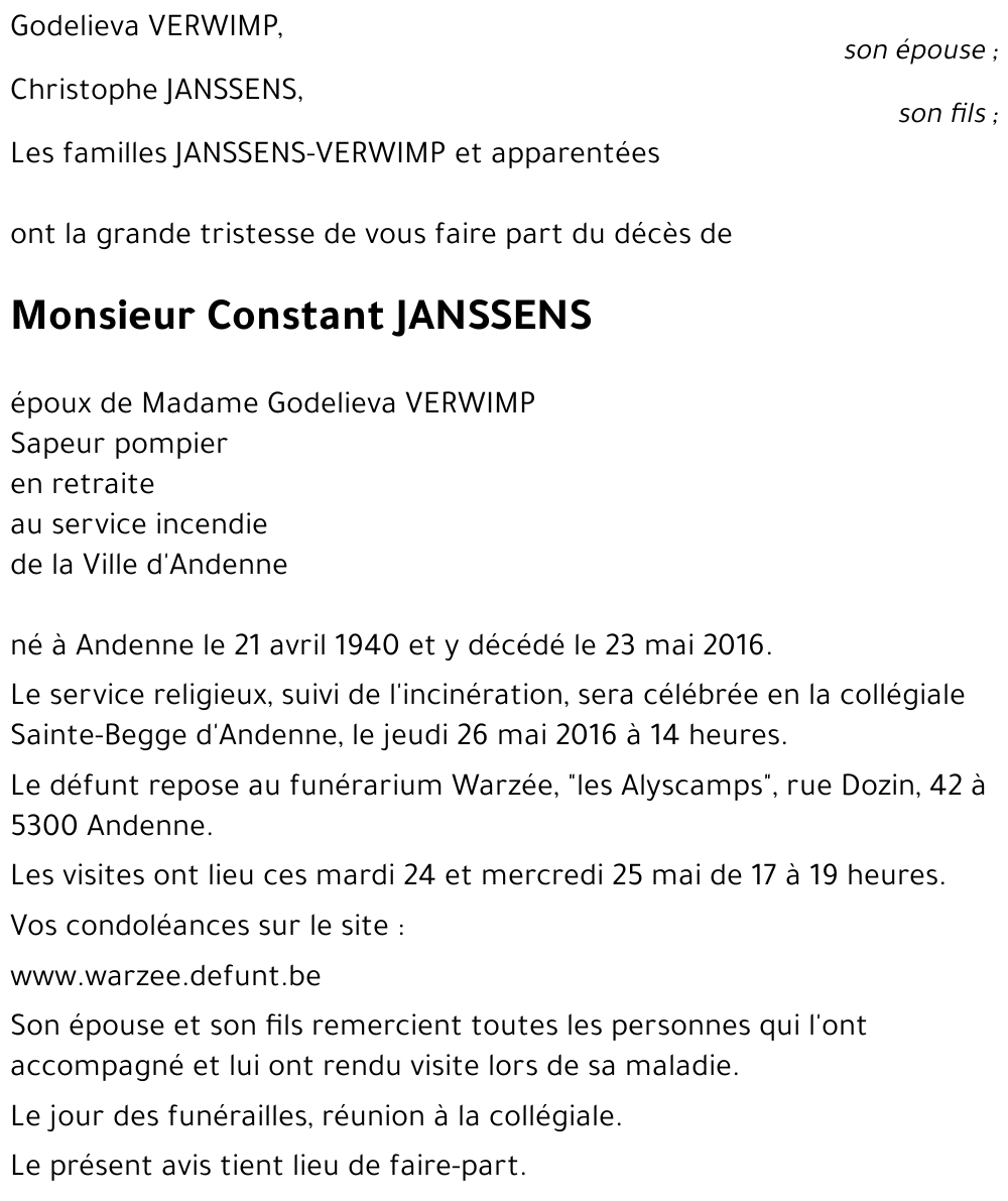 Constant JANSSENS