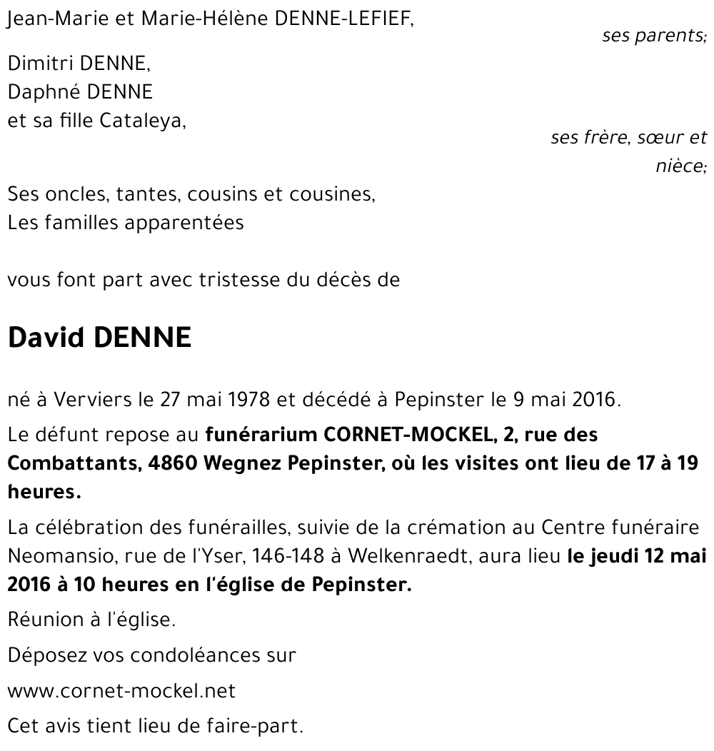 David DENNE