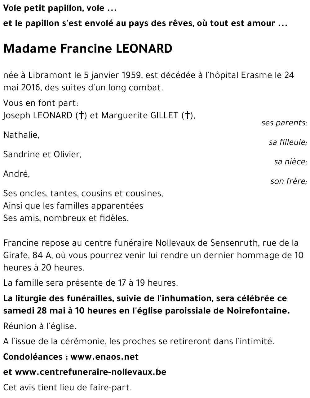 Francine LEONARD