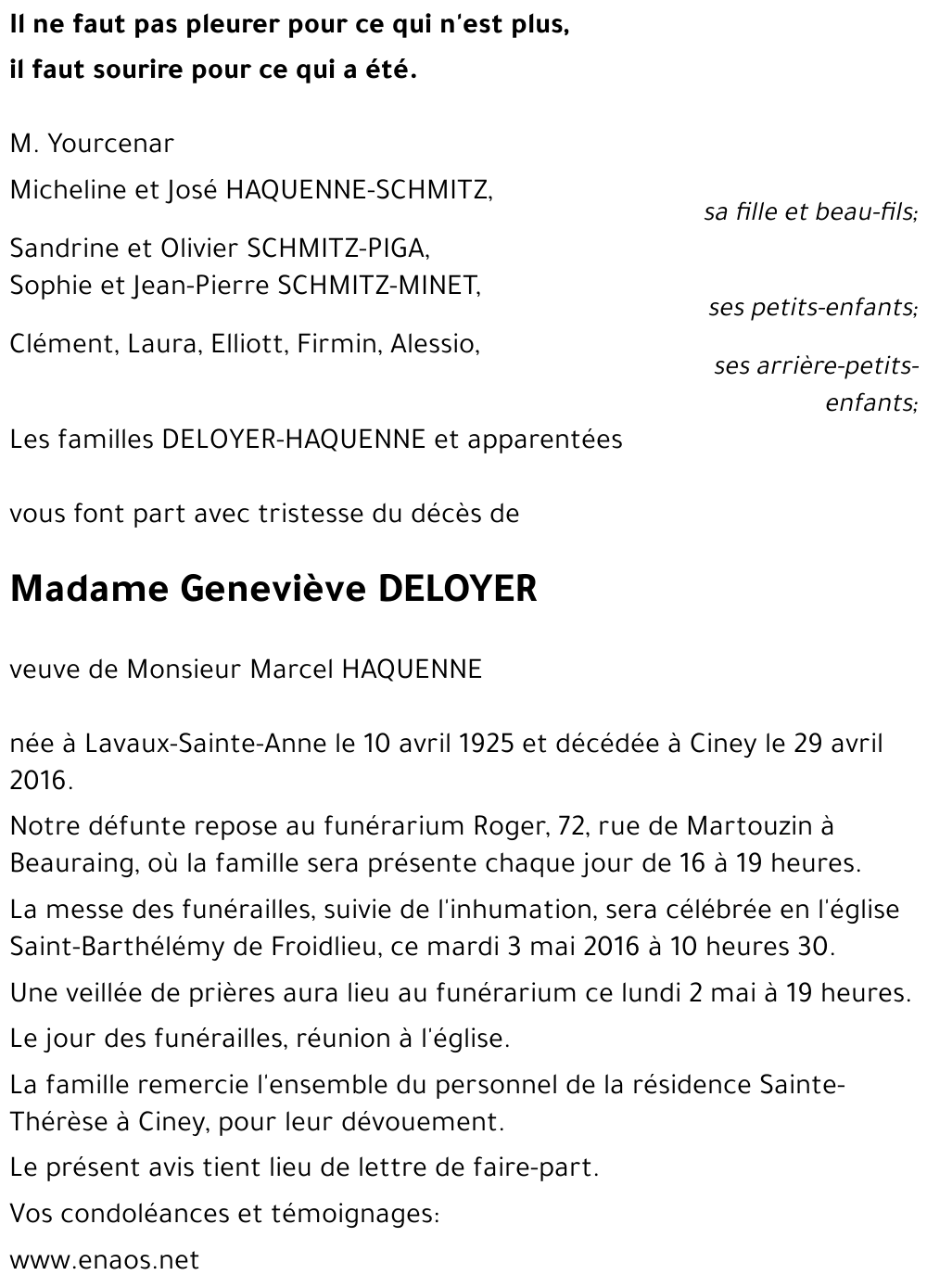 Geneviève DELOYER