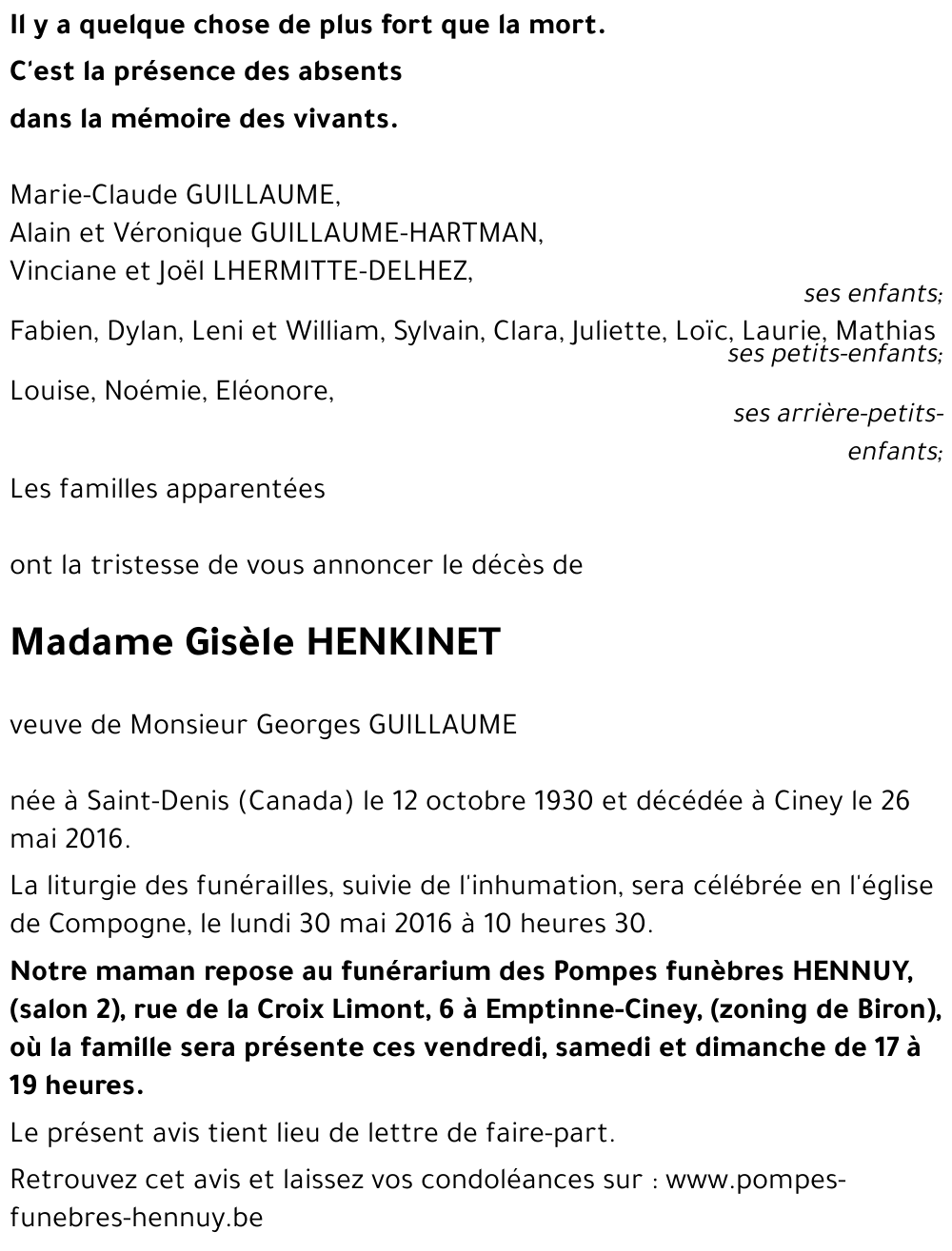 Gisèle HENKINET