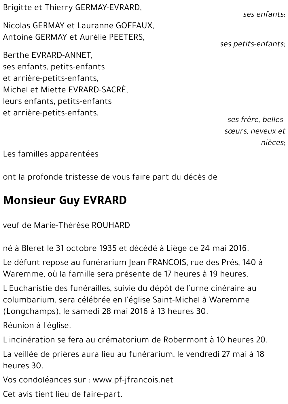 Guy EVRARD