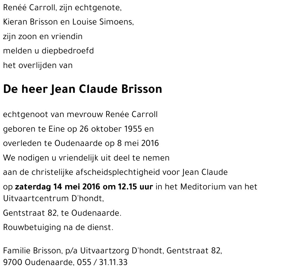 Jean Claude Brisson