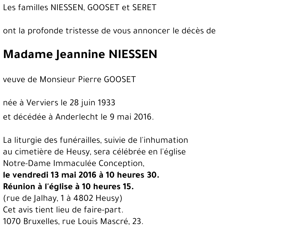 Jeannine NIESSEN