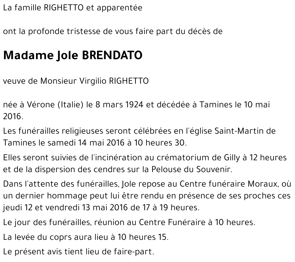 Jole BRENDATO