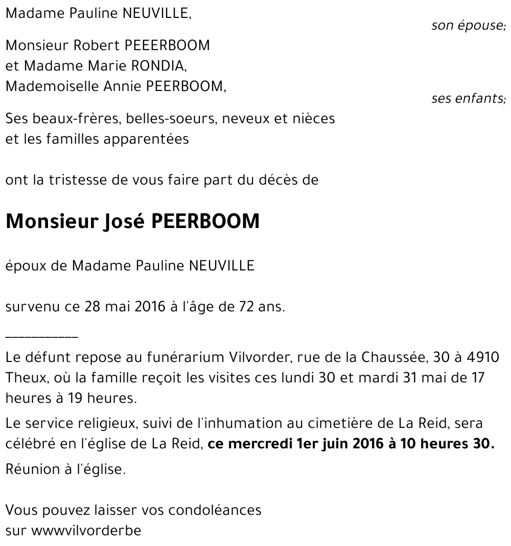 José PEERBOOM