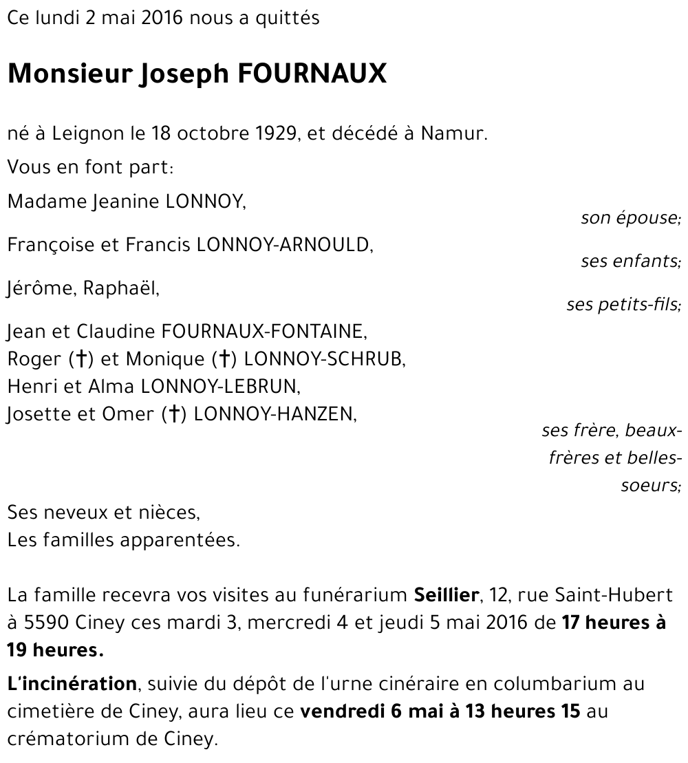 Joseph FOURNAUX