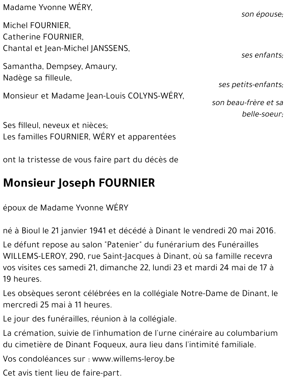 Joseph FOURNIER