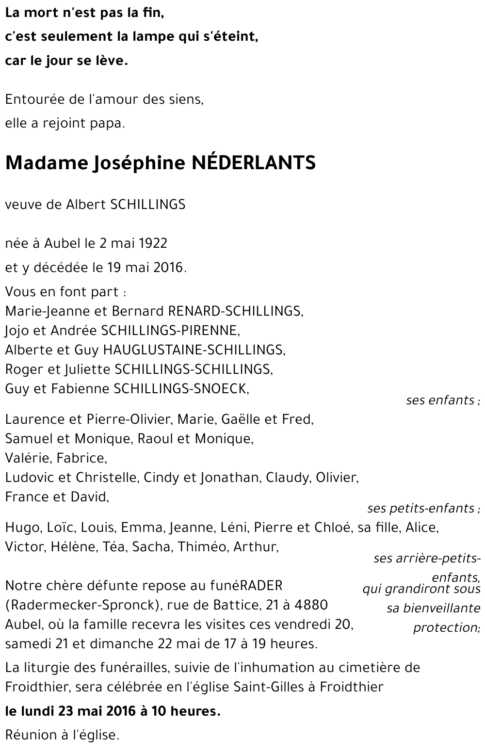 Joséphine NEDERLANTS