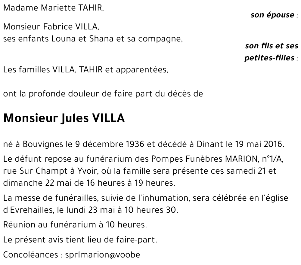 Jules VILLA