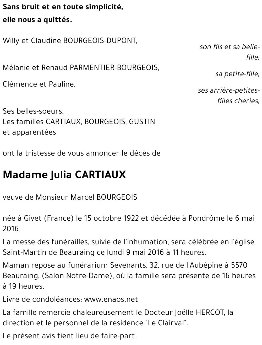 Julia CARTIAUX