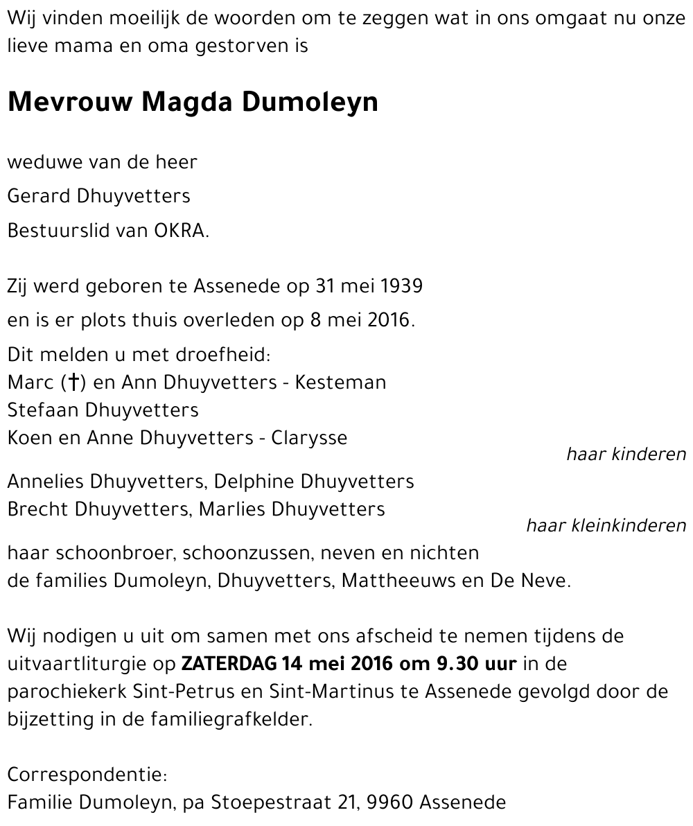 Magda Dumoleyn