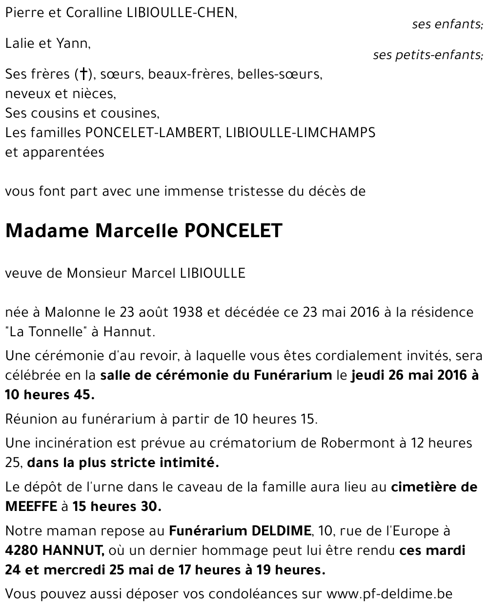 Marcelle PONCELET