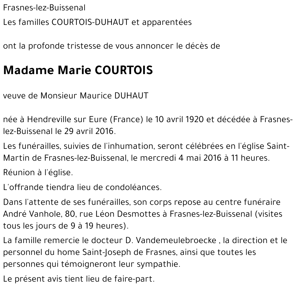 Marie COURTOIS
