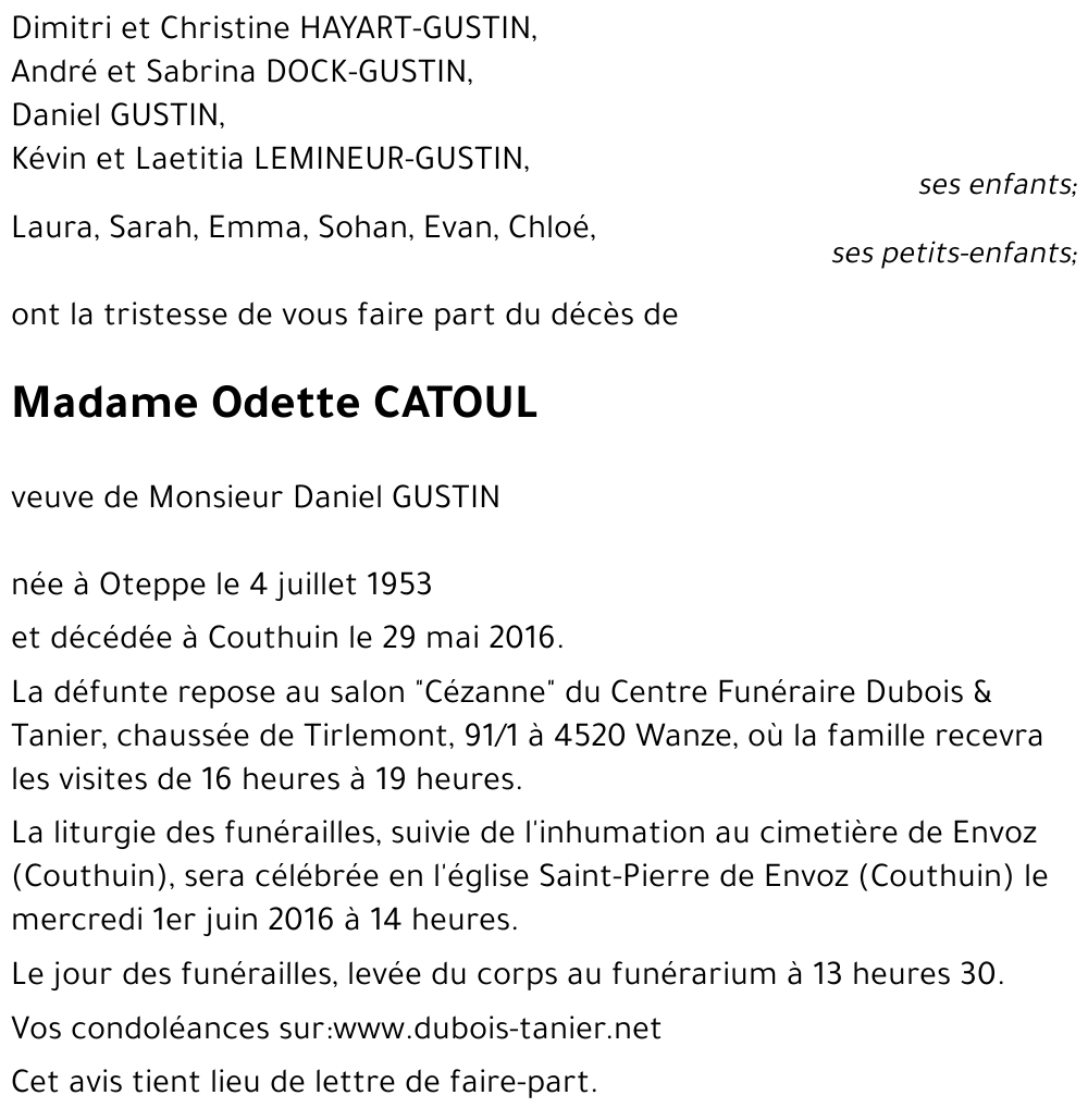 Odette CATOUL