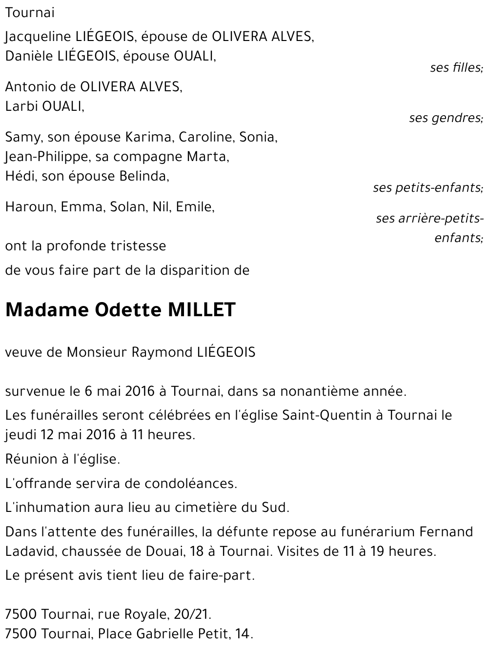 Odette MILLET