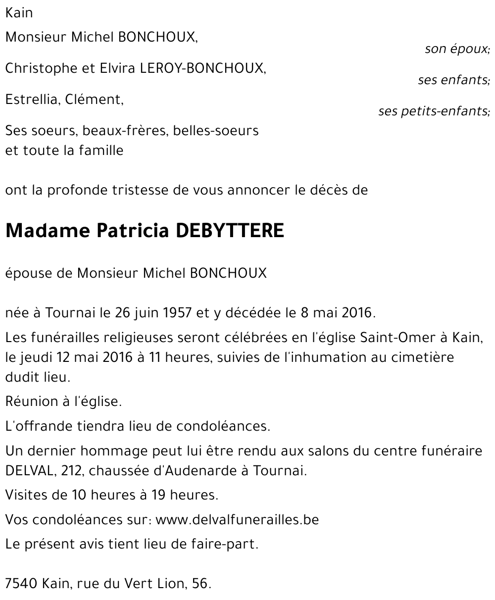 Patricia DEBYTTERE