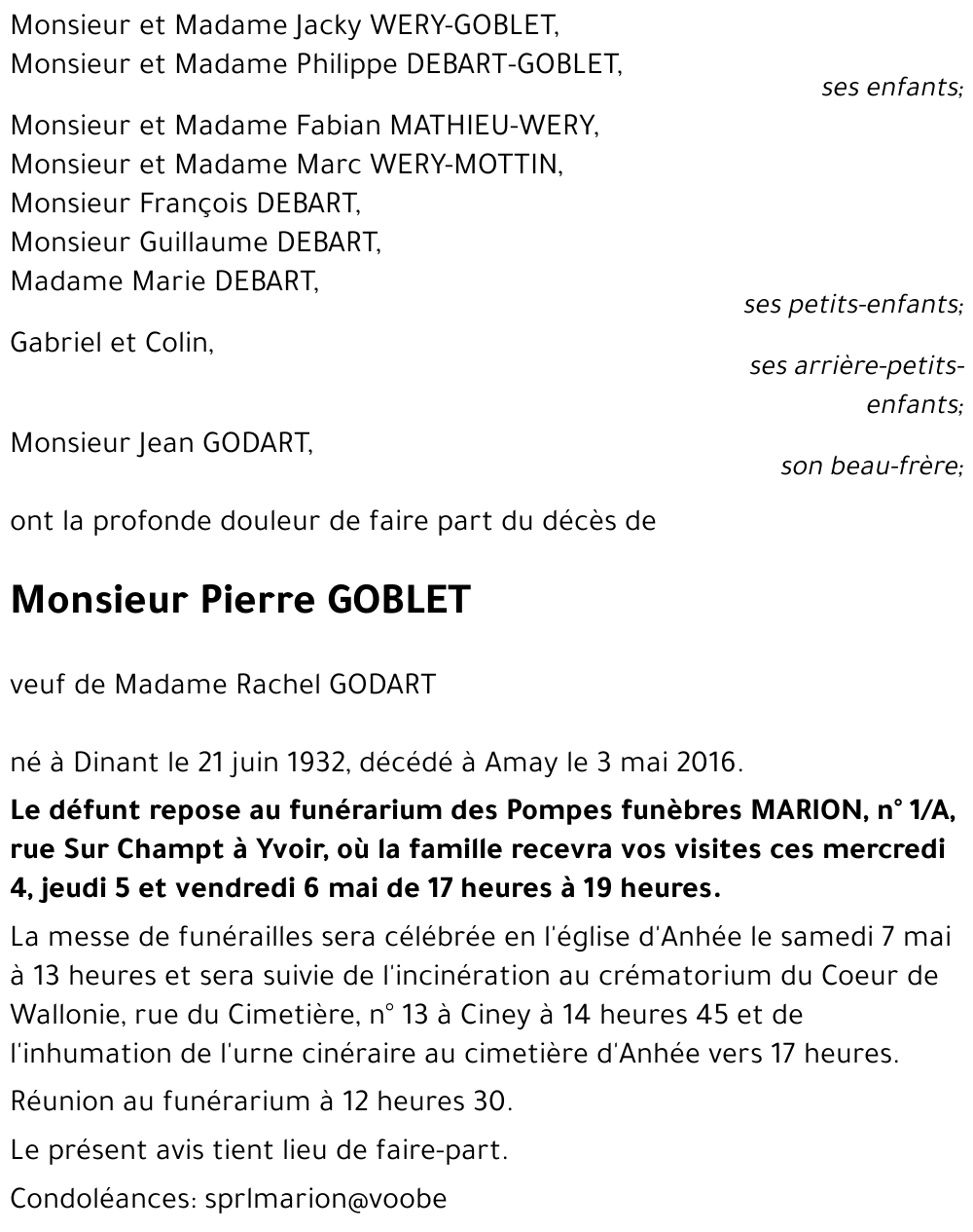 Pierre GOBLET