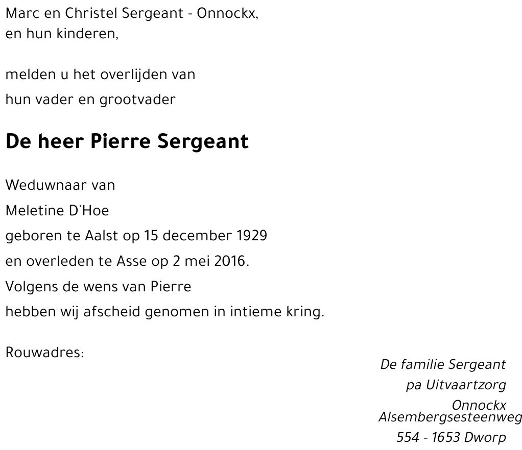 Pierre Sergeant