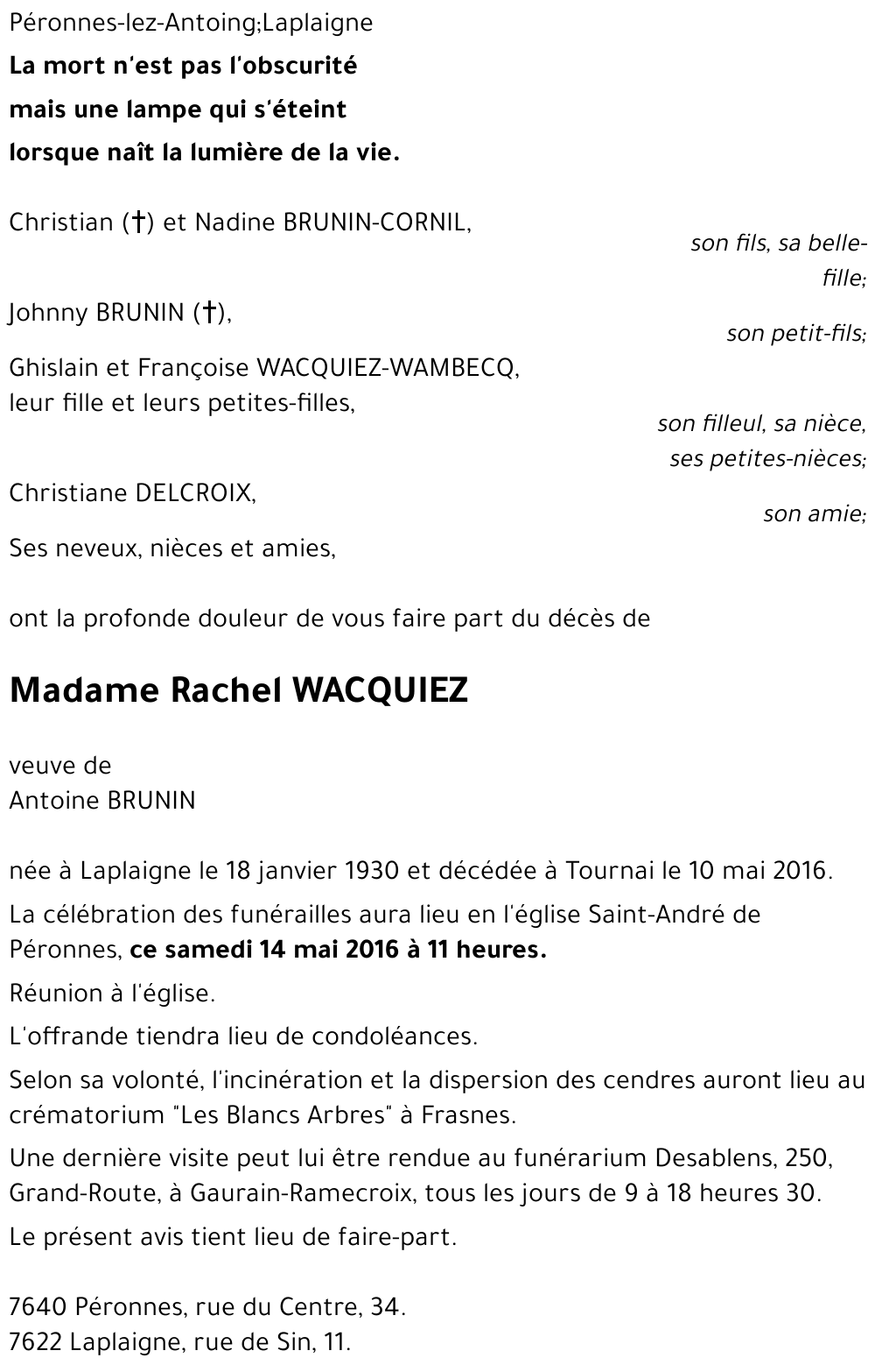 Rachel WACQUIEZ