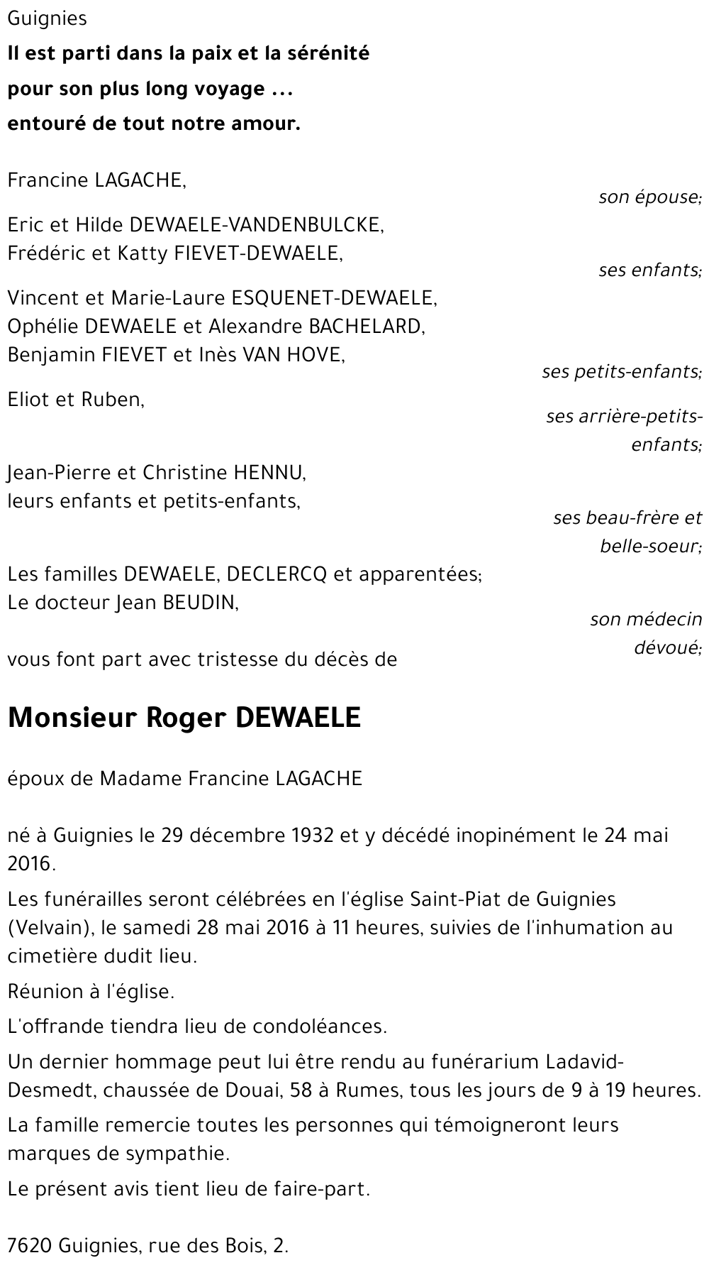 Roger DEWAELE