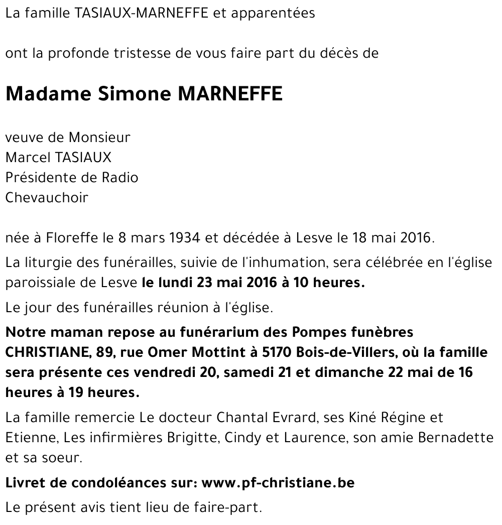 Simone MARNEFFE