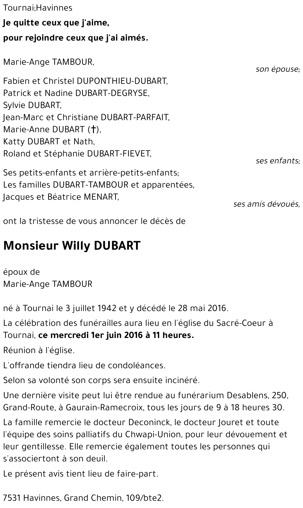 Willy DUBART