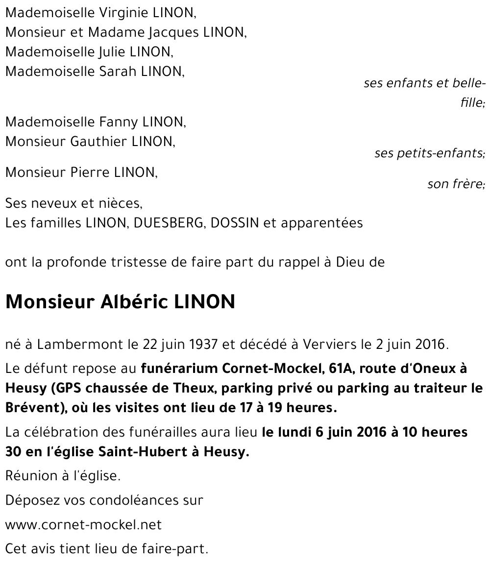 Albéric LINON