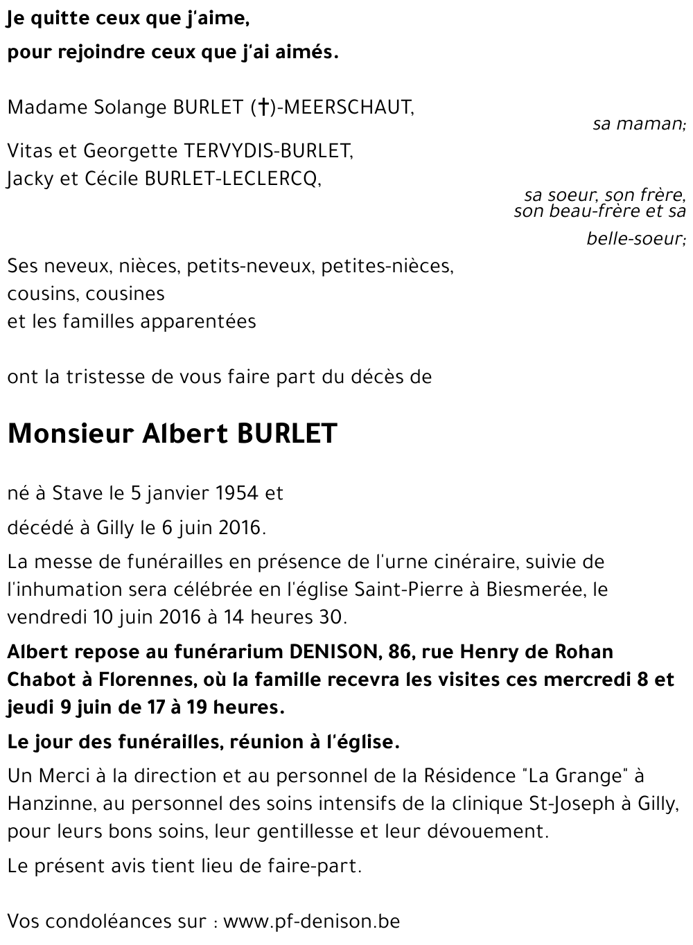 Albert BURLET