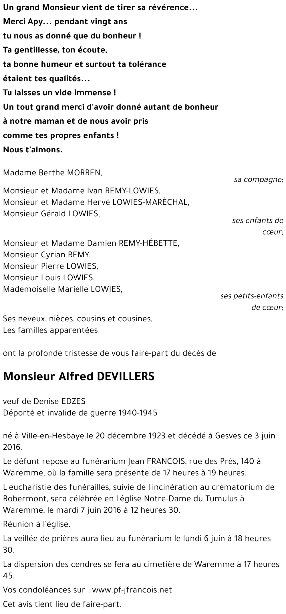 Alfred DEVILLERS