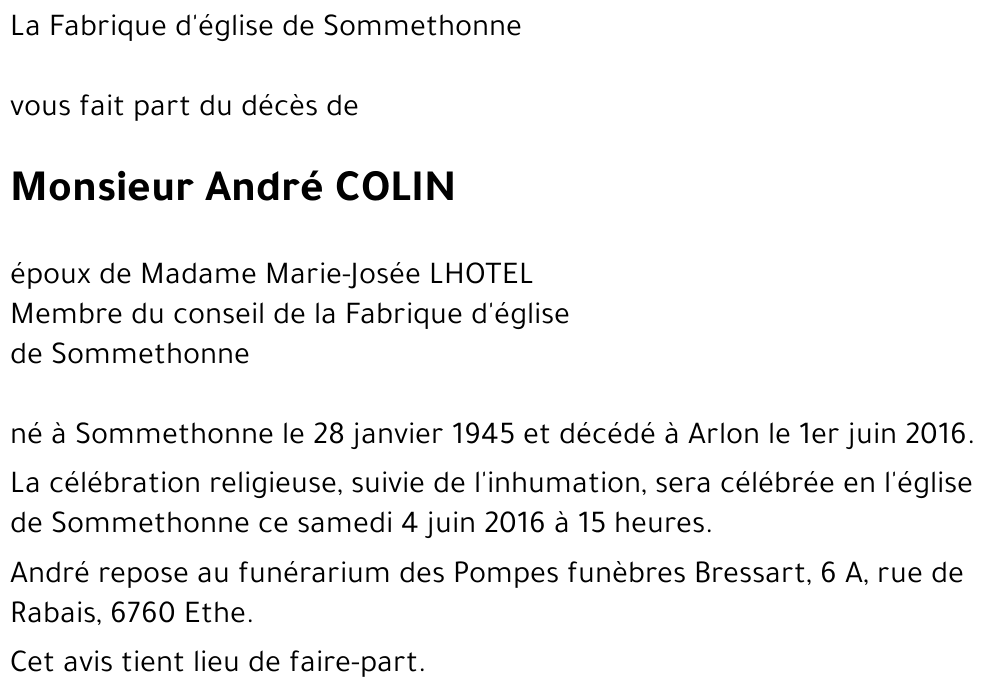 André COLIN 