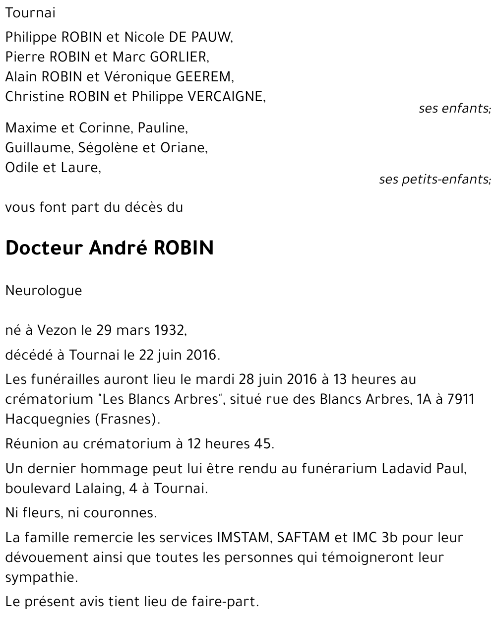 André ROBIN