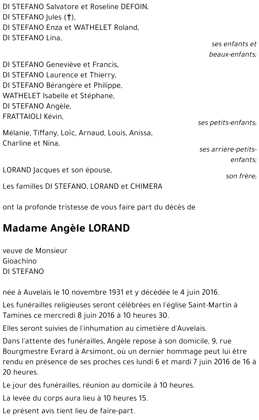 Angèle LORAND