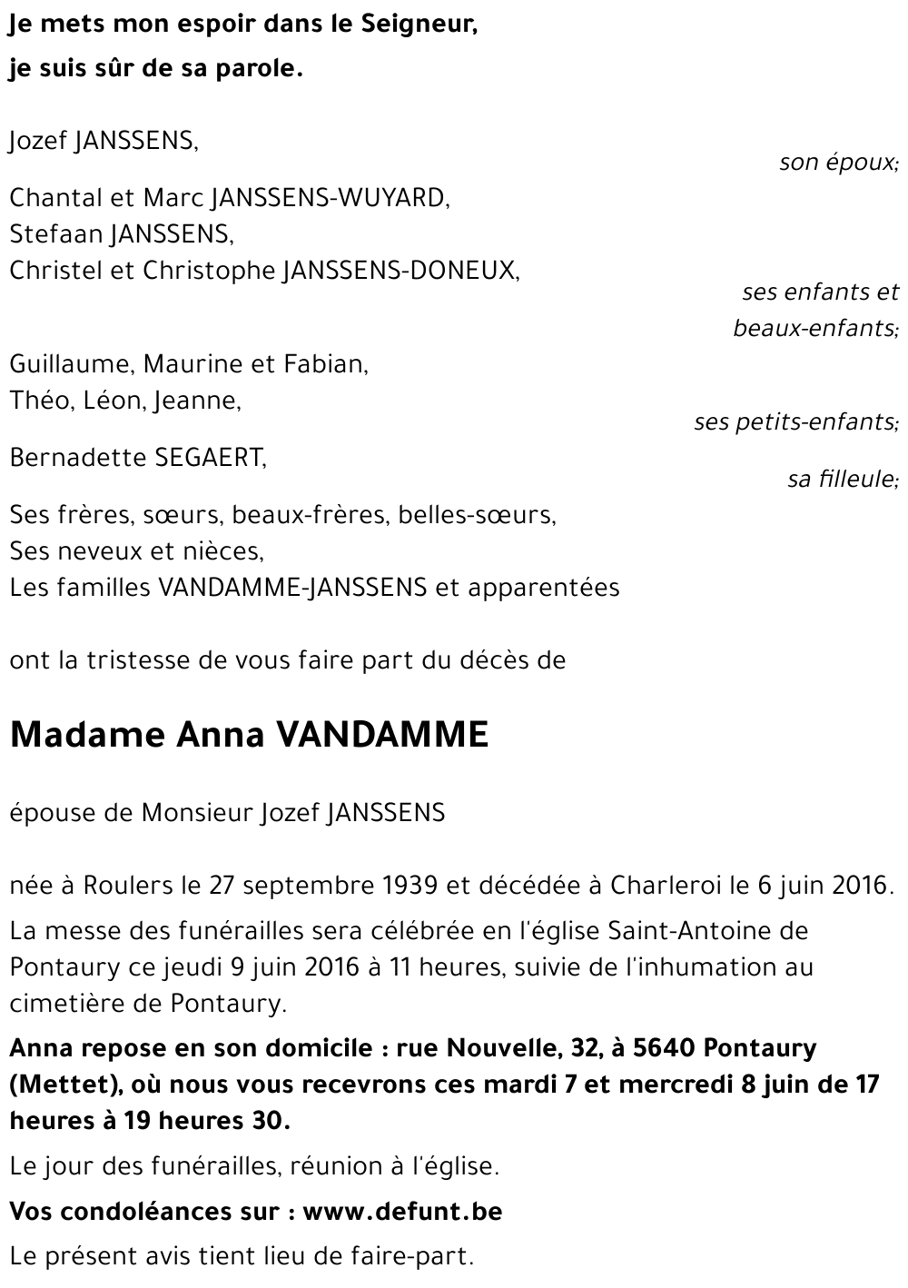 Anna VANDAMME