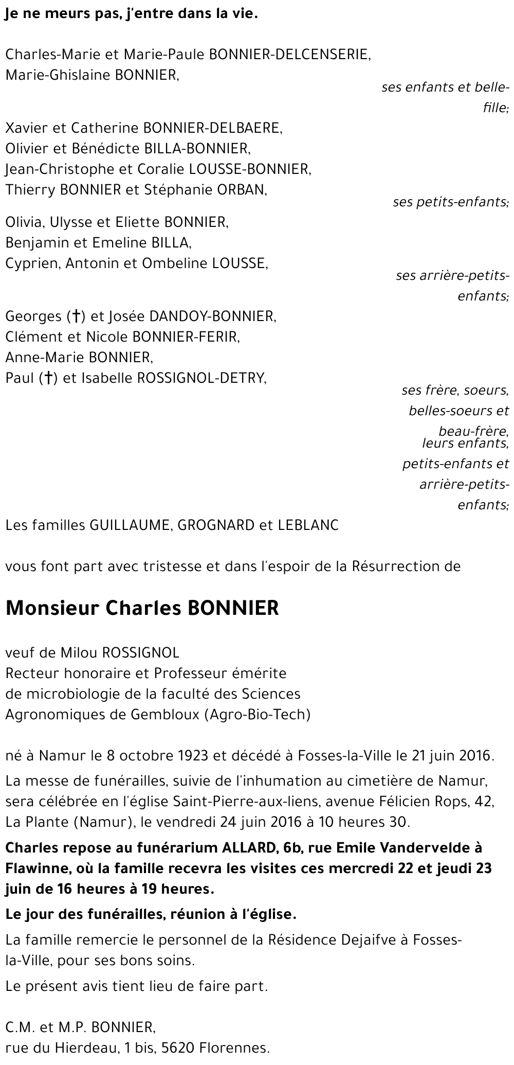 Charles BONNIER