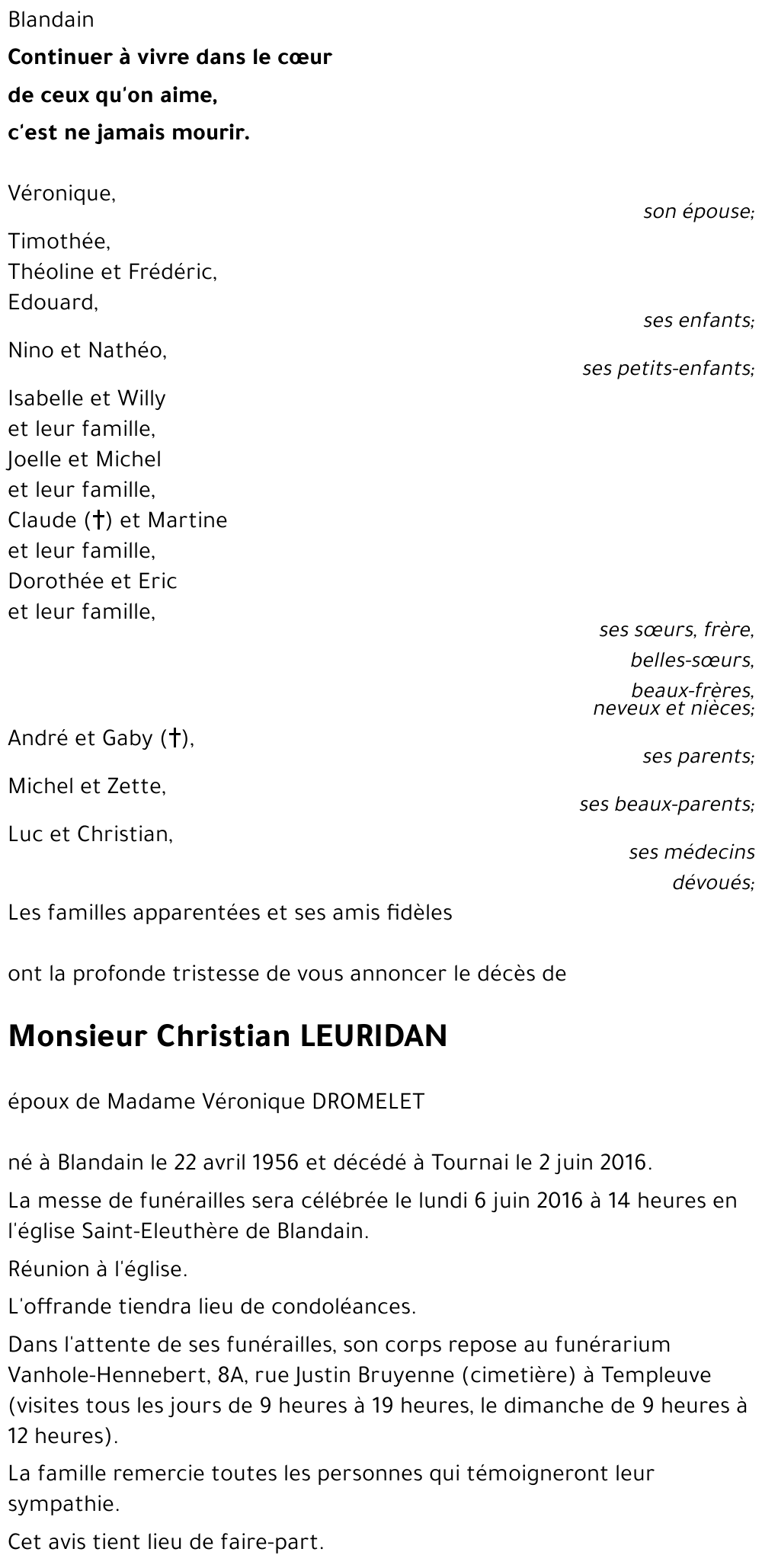Christian LEURIDAN