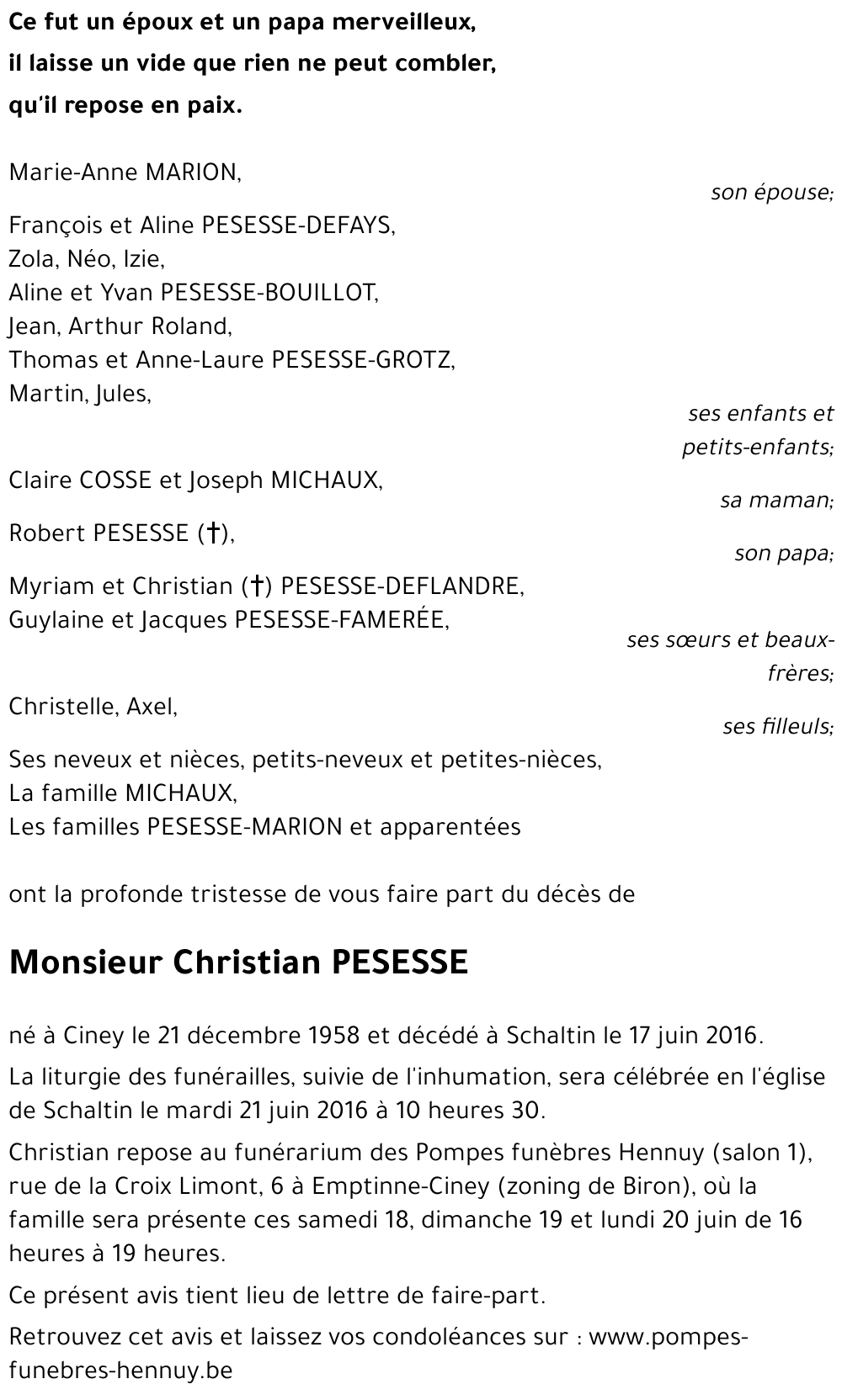 Christian PESESSE