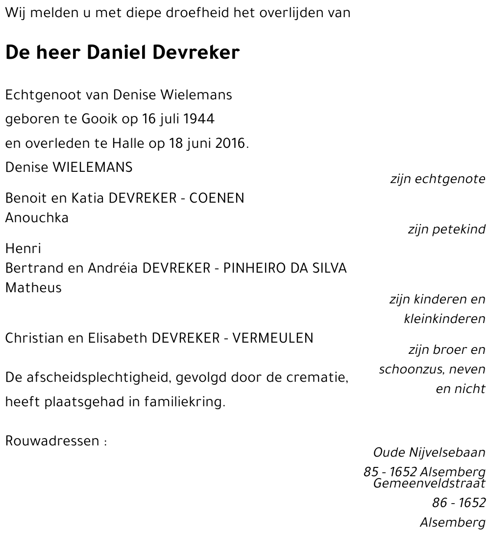 Daniel DEVREKER