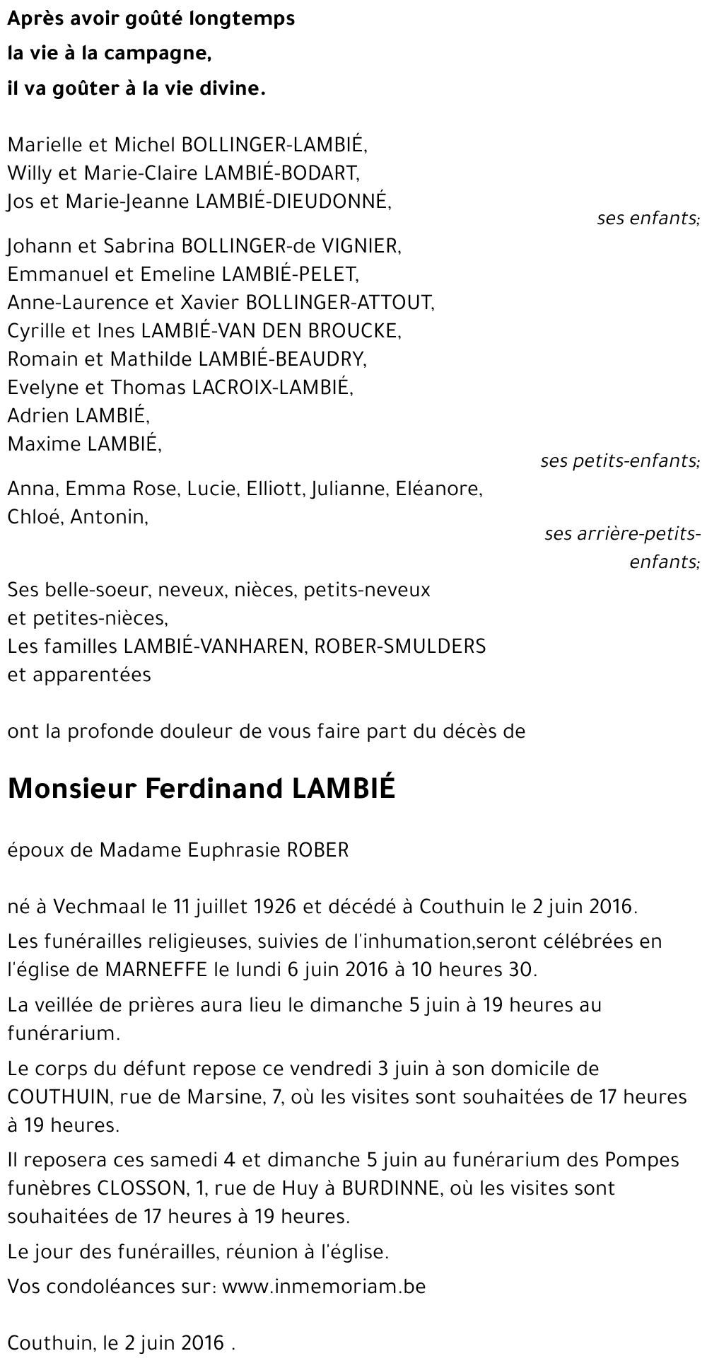 Ferdinand LAMBIÉ