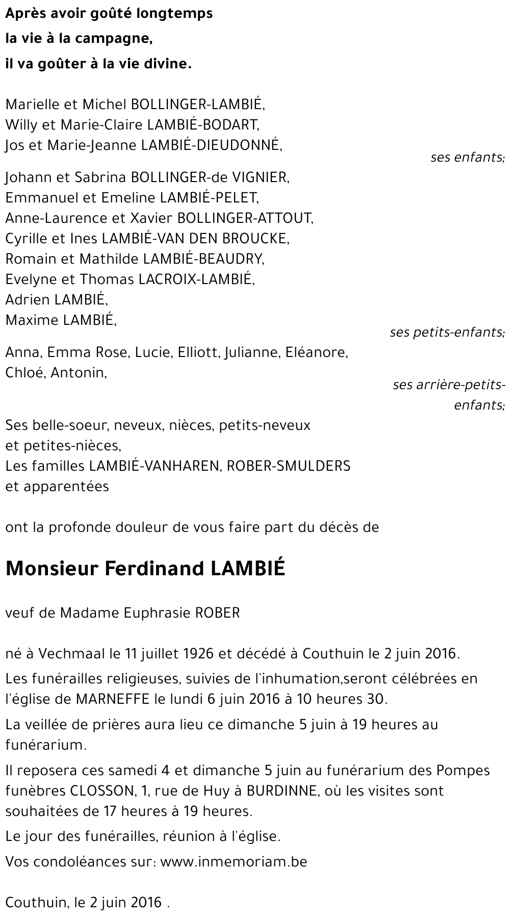 Ferdinand LAMBIÉ