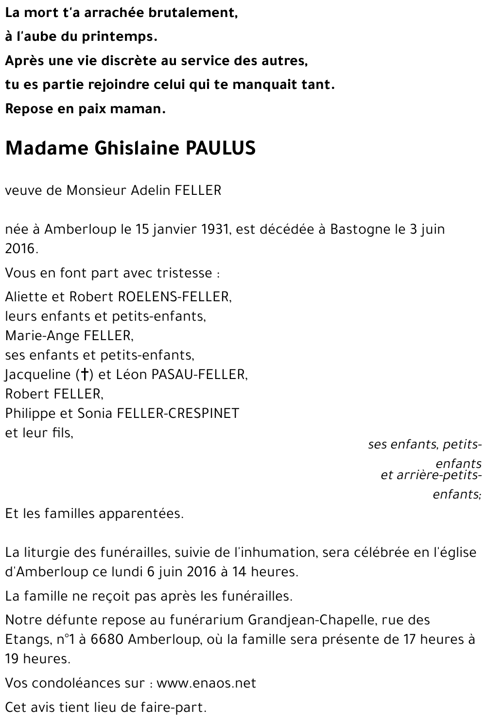 Ghislaine PAULUS